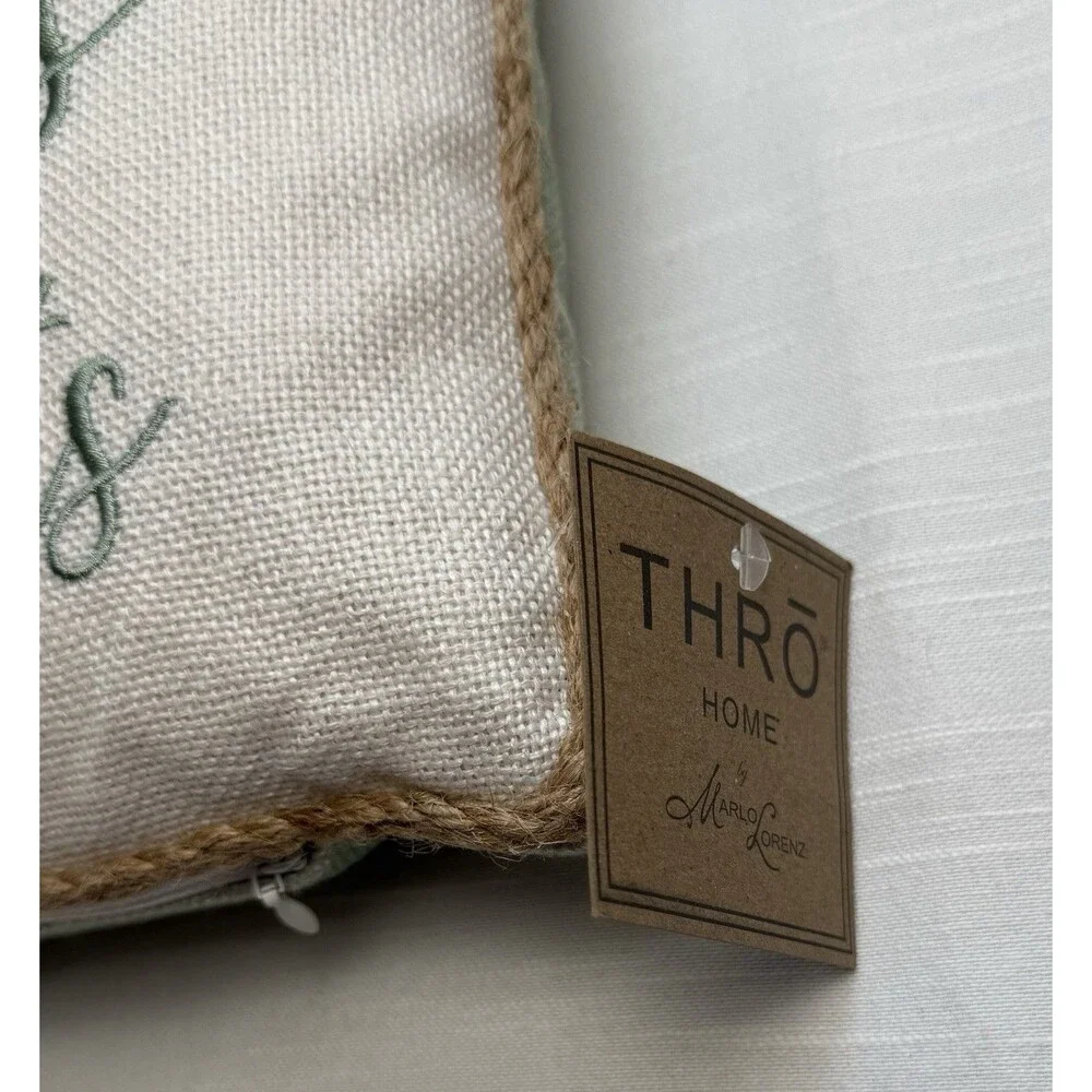 THRO Home By Marlo Lorenz Southern Roots Cowboy Boots 14”x18” Throw Pillow New